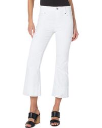 Liverpool Los Angeles - Gia Glider Pull-on Crop Flare Jeans - Lyst
