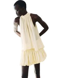 H&M - Sleeveless Cupro-Blend Top - Lyst