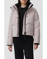 Canada Goose - Grandview Label Crop 625 Fill Power Down Puffer Jacket - Lyst