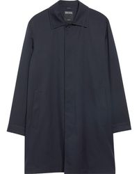 ZEGNA - Water Repellent Microfiber Twill Raincoat - Lyst