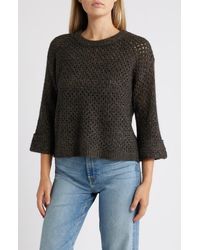 Wit & Wisdom - Open Stitch Cuffed Sweater - Lyst