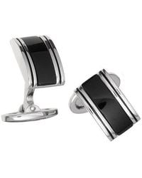 Jan Leslie - Linear Etch Rectangular Gemstone Sterling Cufflinks - Lyst