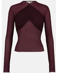 Saemdi - Mesh Draped Top - Lyst