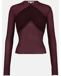 Saemdi - Mesh Draped Top - Lyst