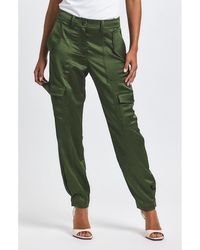 10 Crosby Derek Lam - Elian Stretch Satin Utility Pants - Lyst