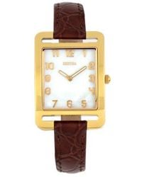 Bertha - Marisol Swiss Mop Leather-Band Watch - Lyst