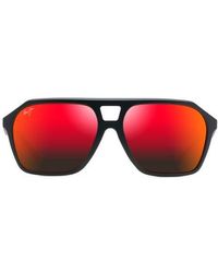 Maui Jim - Wedges 57Mm Polarized Aviator Sunglasses - Lyst