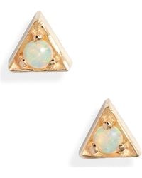 Anzie - Cleo Triangle Stud Earrings - Lyst