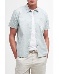 Barbour - Ashgill Regular Fit Heathered Stripe Short Sleeve Button-up Shirt - Lyst