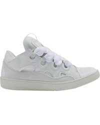 Lanvin - Curb Leather Sneakers - Lyst