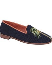 PAIGE - By Paige Needlepoint Palm Tree Flat - Lyst