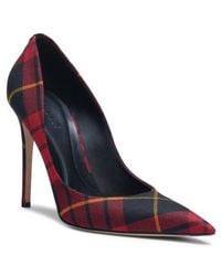 McQueen - Tartan Pointed Toe Pump - Lyst