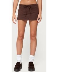 Edikted - Bayside Stretch Cotton Micro Skort - Lyst