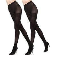 Memoi - 2-Pack Opaque Tights - Lyst