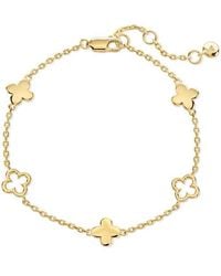 DEVATA - Clover Five-Charm Chain Bracelet - Lyst