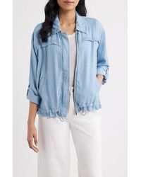City Blues - Zip Front Shirt Jacket - Lyst