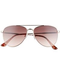 BP. - 55mm Gradient Aviator Sunglasses In Gold At Nordstrom Rack - Lyst