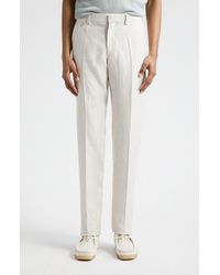 Agnona - Slim Fit Flat Front Chinos At Nordstrom - Lyst