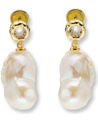 Classicharms - Skyler Freshwater Baroque Pearl Drop Earrings - Lyst