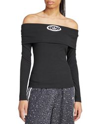 adidas Originals - Campus 2000 Off The Shoulder Top - Lyst