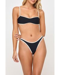 LSPACE - Selena Rib Bikini Top - Lyst