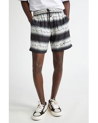 Amiri - Wave Baja Stripe Shorts - Lyst