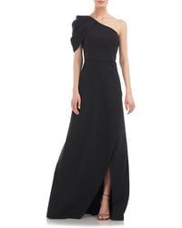 Kay Unger - Briana One-shoulder Draped Gown - Lyst