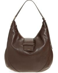 Jimmy Choo - Bar Medium Leather Hobo Shoulder Bag - Lyst