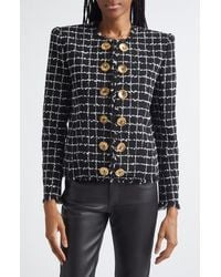 Balmain - Tweed Blazer - Lyst