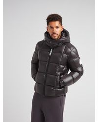 Jacket - Ez Boxed Hooded Racer Puffer Jacket - Lyst
