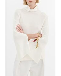 Mango - Bell Sleeve Turtleneck Sweater - Lyst