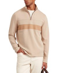 Ted Baker - Viktoro Chest Stripe Quarter Zip Pullover - Lyst