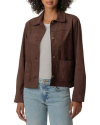 Kut From The Kloth - Dakota Faux Suede Button Front Jacket - Lyst