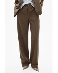 Mango - Drawstring Straight Leg Pants - Lyst