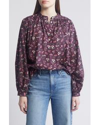 Liberty - Boho Floral Cotton Button-up Shirt - Lyst