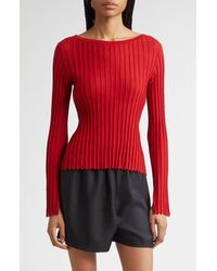 Loulou de Saison - Mabille Rib Long Sleeve Top - Lyst