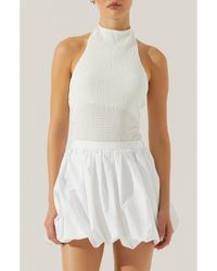 Astr - Gwyneth Smock Halter Top - Lyst