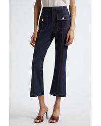 Cinq À Sept - Marsha Patch Pocket Kick Flare Jeans - Lyst