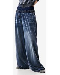 Desigual - Cotton Blend Velour Drawstring Pants - Lyst