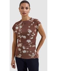 Phase Eight - Kezia Mesh Printed Top - Lyst