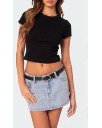 Edikted - Better Basics Crop T-Shirt - Lyst