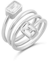 SHYMI - Emerald Cut Spiral Statement Ring - Lyst