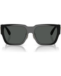 Versace - Biggie 57Mm Rectangular Sunglasses - Lyst