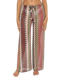 Becca Swim Seaside Slit Pant Cover Up - Mocha/Tan