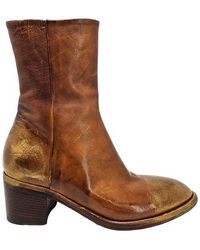 Madison Maison - Hand Rubbed Metallic Ankle Boot - Lyst
