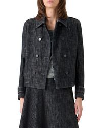 Akris Punto - Double Breasted Heavyweight Cotton Denim Jacket - Lyst