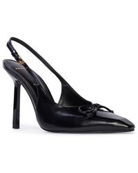 Black Suede Studio - Vie Slingback Pointed Toe Pump - Lyst