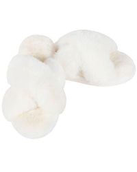 Memoi - Beverly Faux Fur Memory Foam Slipper - Lyst