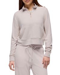 Prana - Willow West Crop Half-Zip Sweatshirt - Lyst