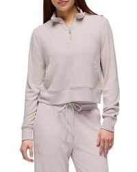 Prana - Willow West Crop Half-Zip Sweatshirt - Lyst